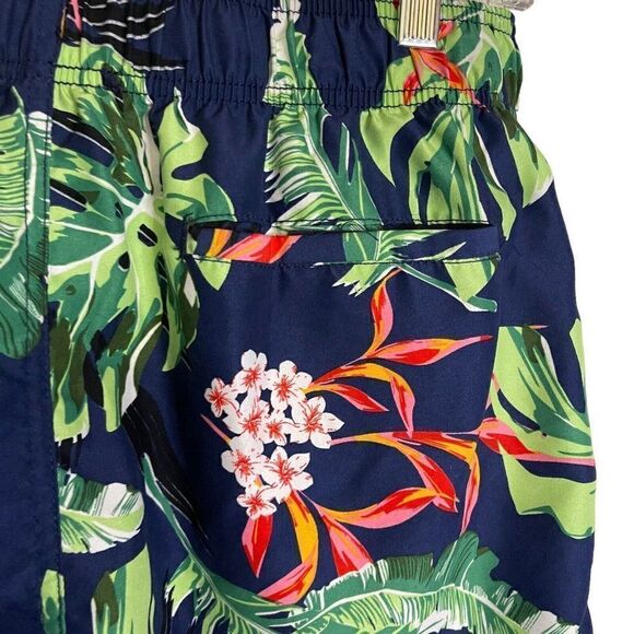 Island Haze Swim Shorts Trunks Mens XL Multicolored Tropical Drawstring Swimwear - Picture 7 of 11